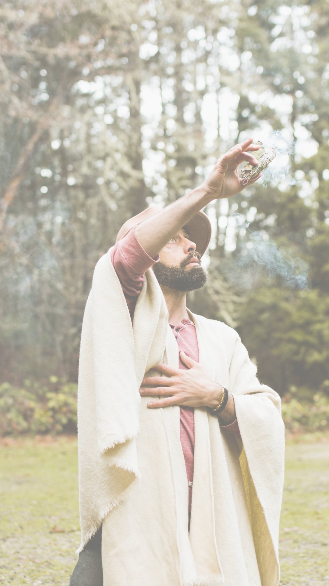 Soma smudging with sage